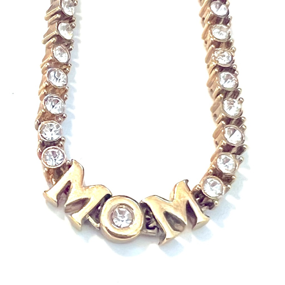 Vintage Bracelet Rhinestone Faux Diamond Mothers Day Bangle Retro